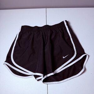 Nike Black Athletic Shorts with White Trim